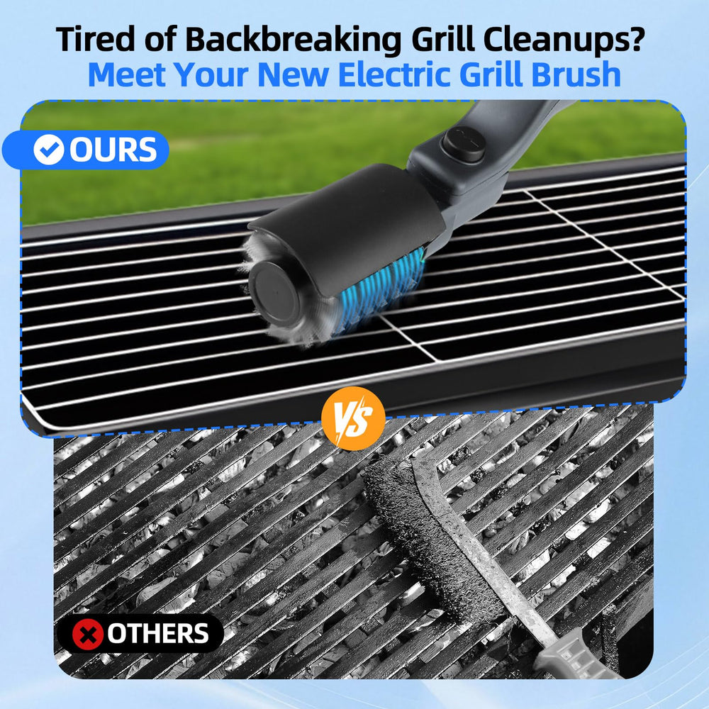 Mistcado adjustable head angled to 90 degrees demonstrating pivot for reaching curved grill grates
