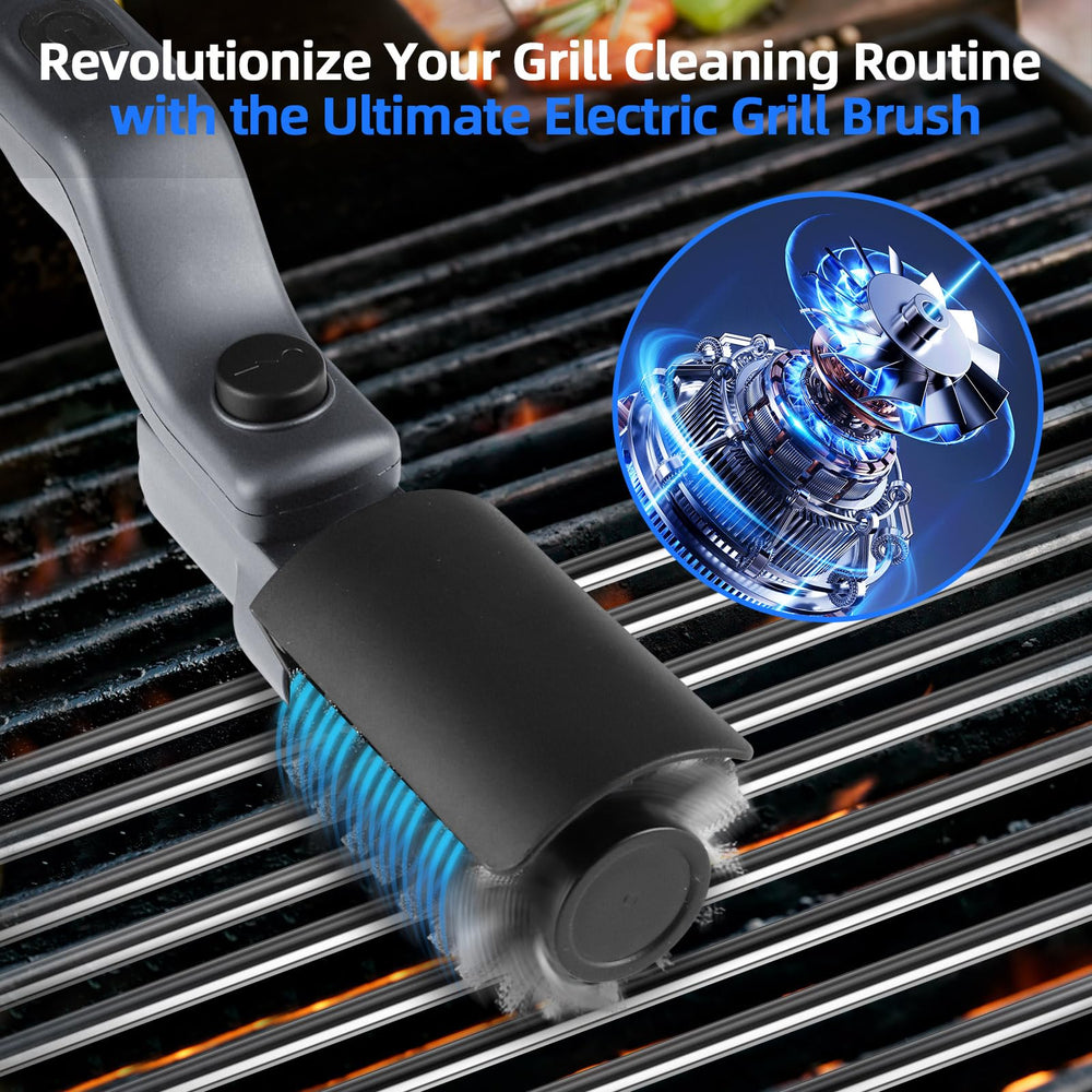 Mistcado stainless steel brush head close-up showing rust-resistant bristles for effective grease removal
