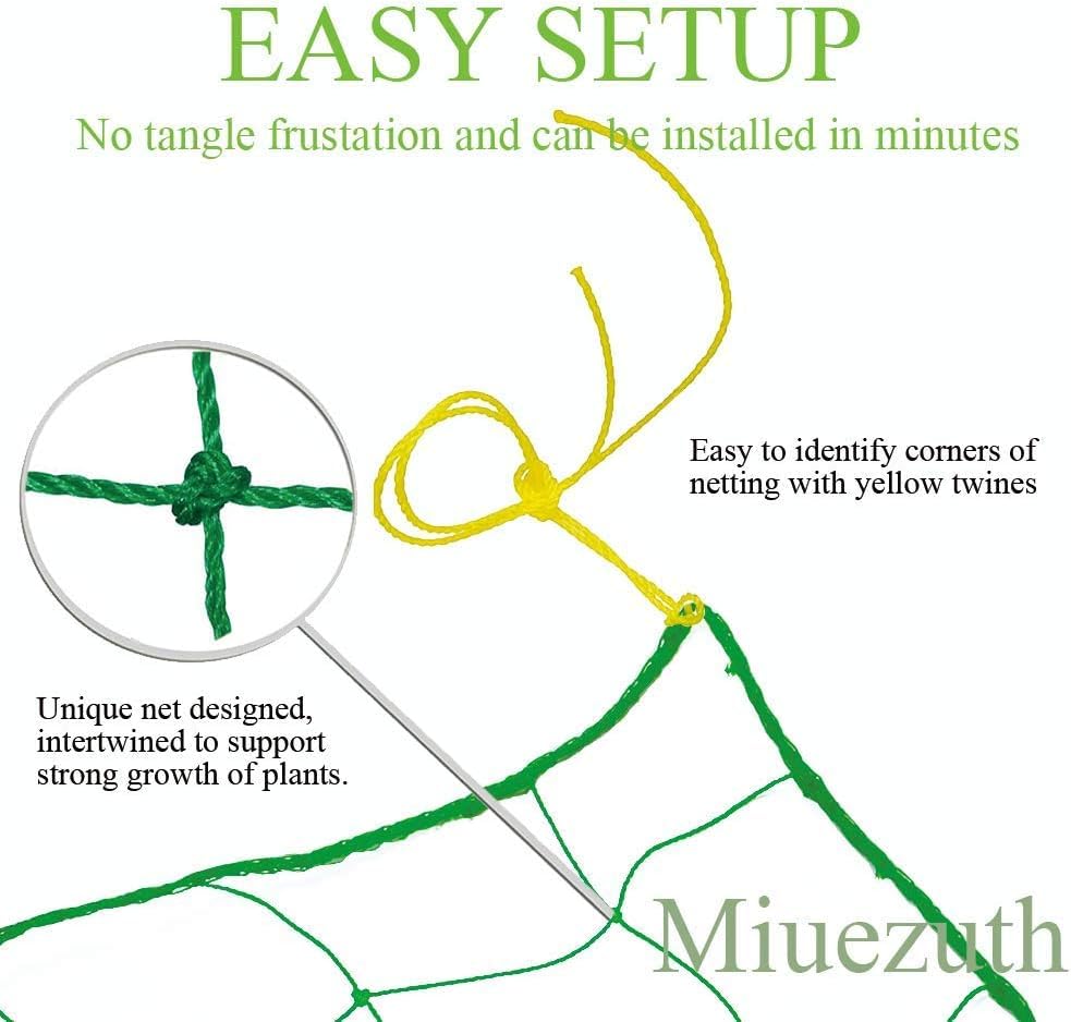 Miuezuth close-up of 4x4 inch mesh detail demonstrating gentle support for stems
