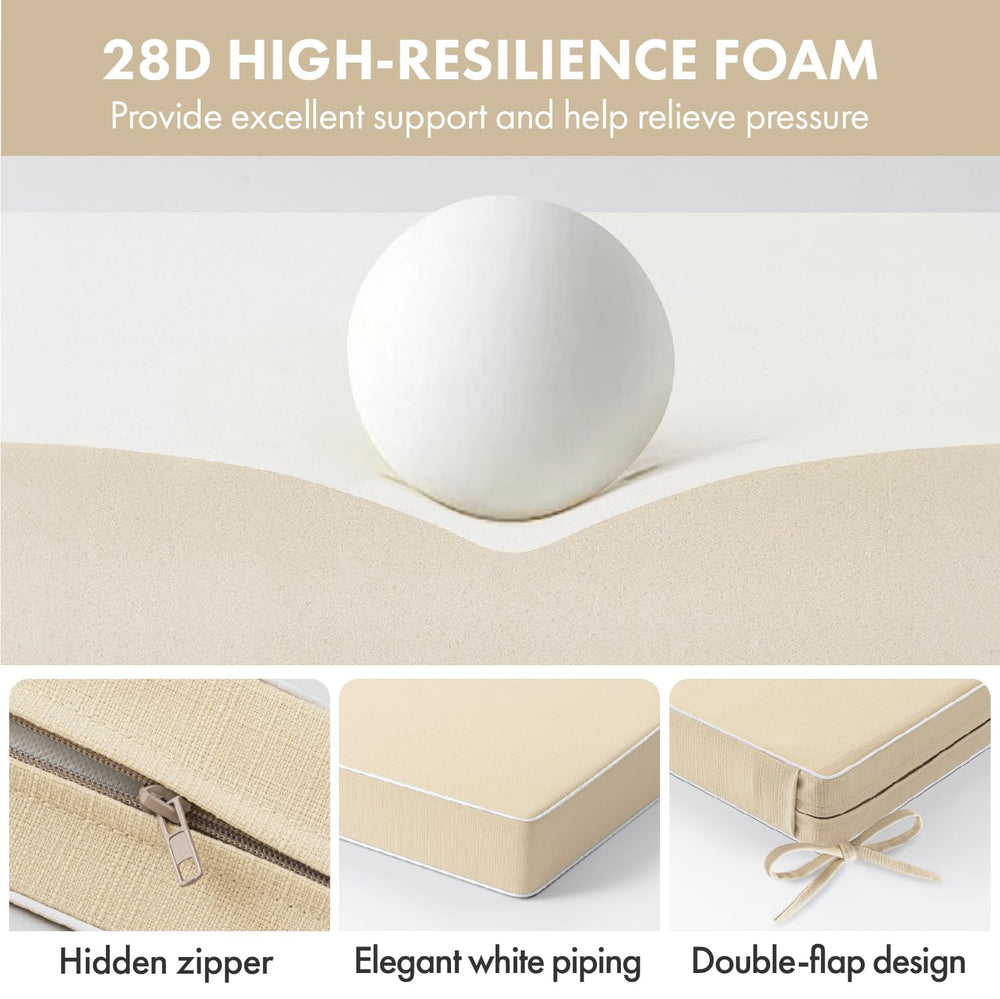 MIULEE hidden zipper and double-flap for easy cover removal and neat look
