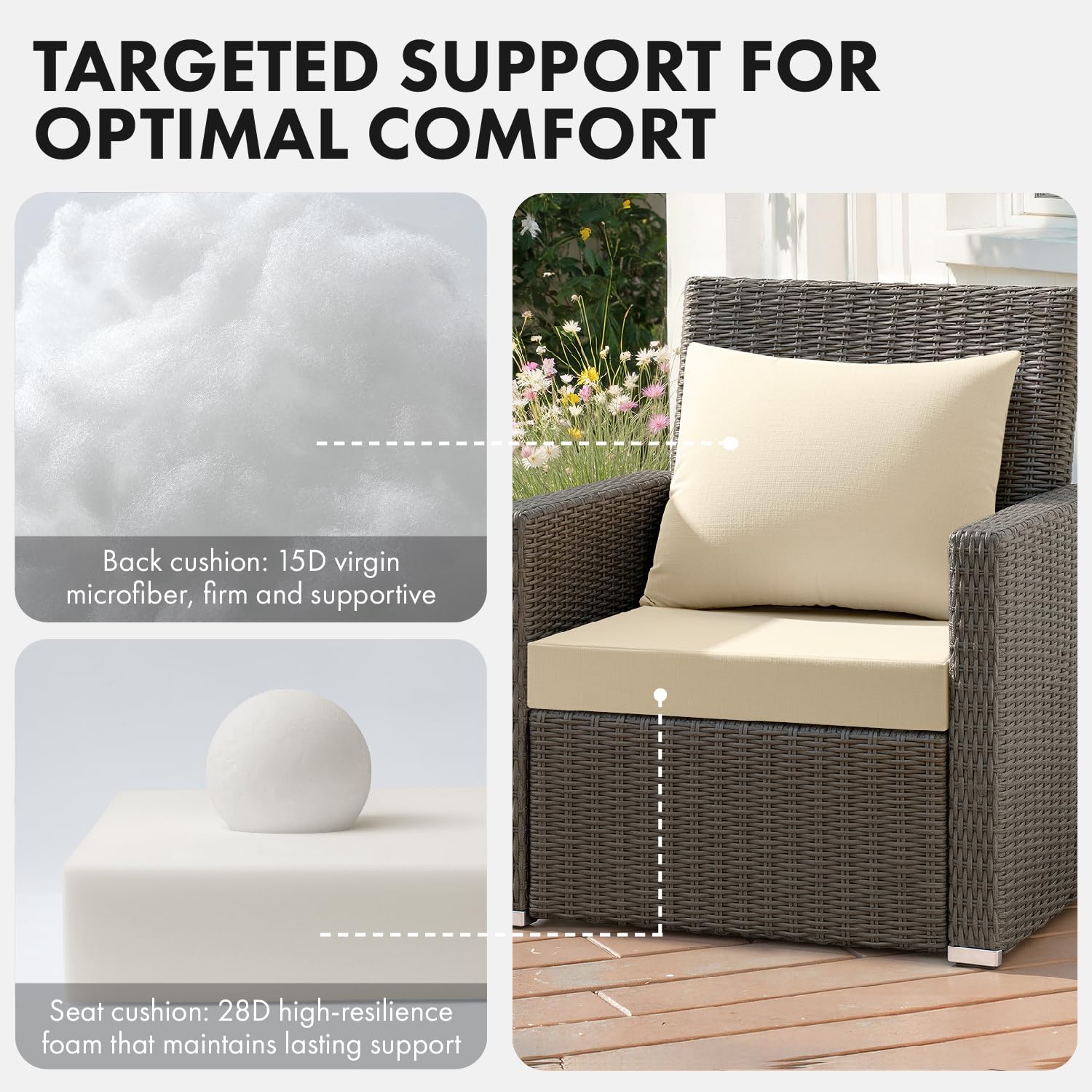 MIULEE fabric closeup highlighting slubby texture and fade‑resistant finish for longevity