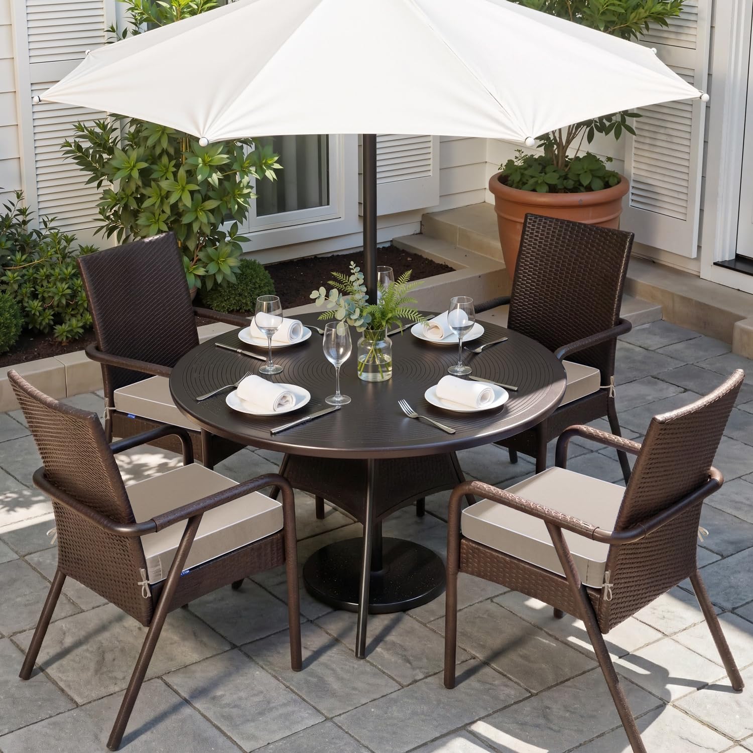 MIULEE fabric texture close-up highlighting linen-style weave and durable, fade-resistant finish