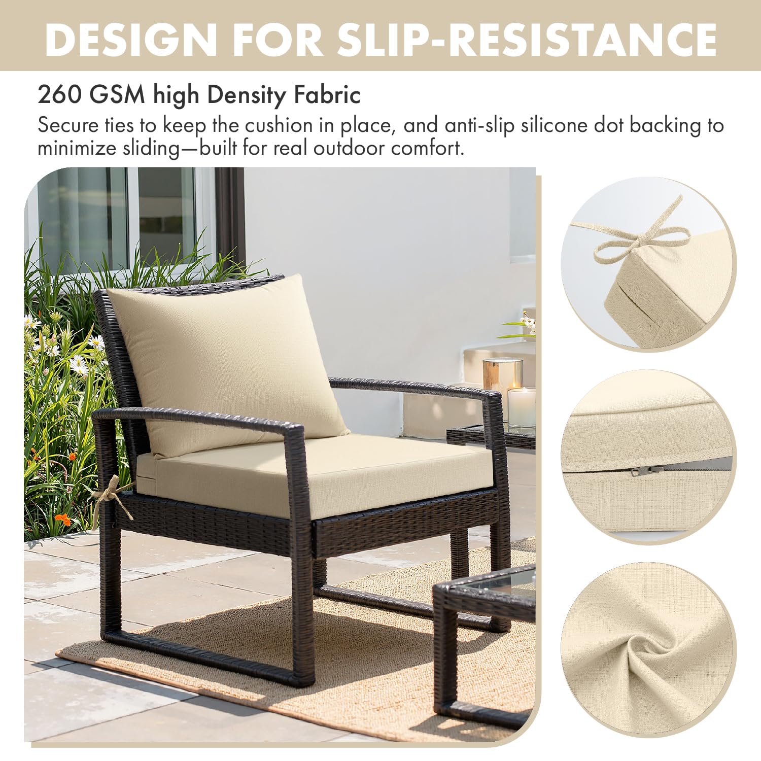 MIULEE zipper and double-overlap flap detail protecting inserts and improving weather resistance