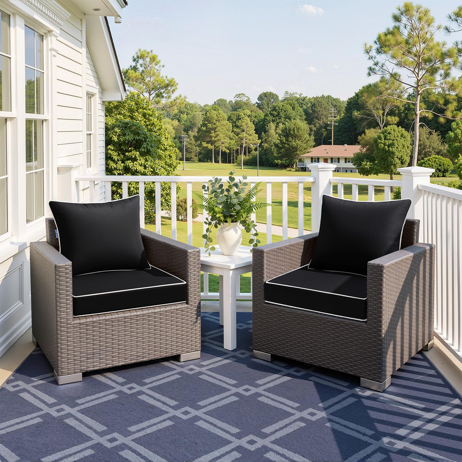 MIULEE underside anti-slip silicone dots preventing cushion movement