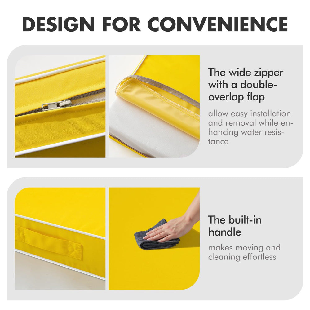 MIULEE built-in handle view for easy transport and cleaning benefit