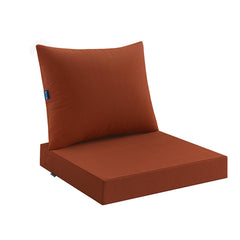 MIULEE burnt orange front view showing vibrant color and tailored seams for curb appeal