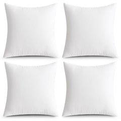 MIULEE front view of four 24x24 pillow inserts showing full set and neat edges