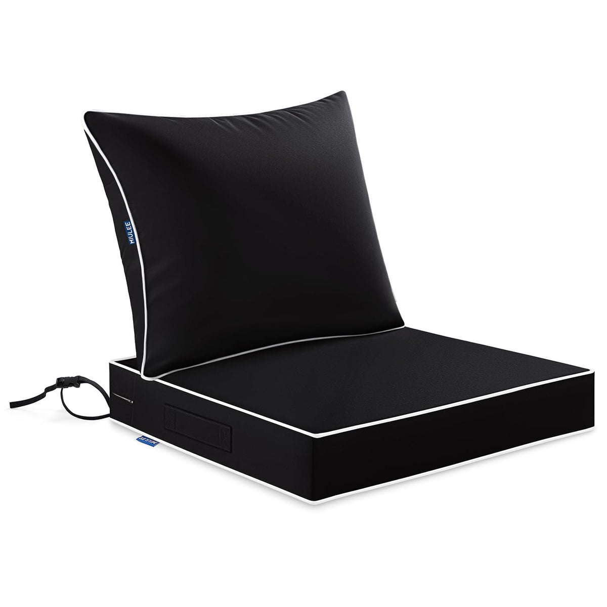 MIULEE front view of cushion on chair showing clean design and comfort