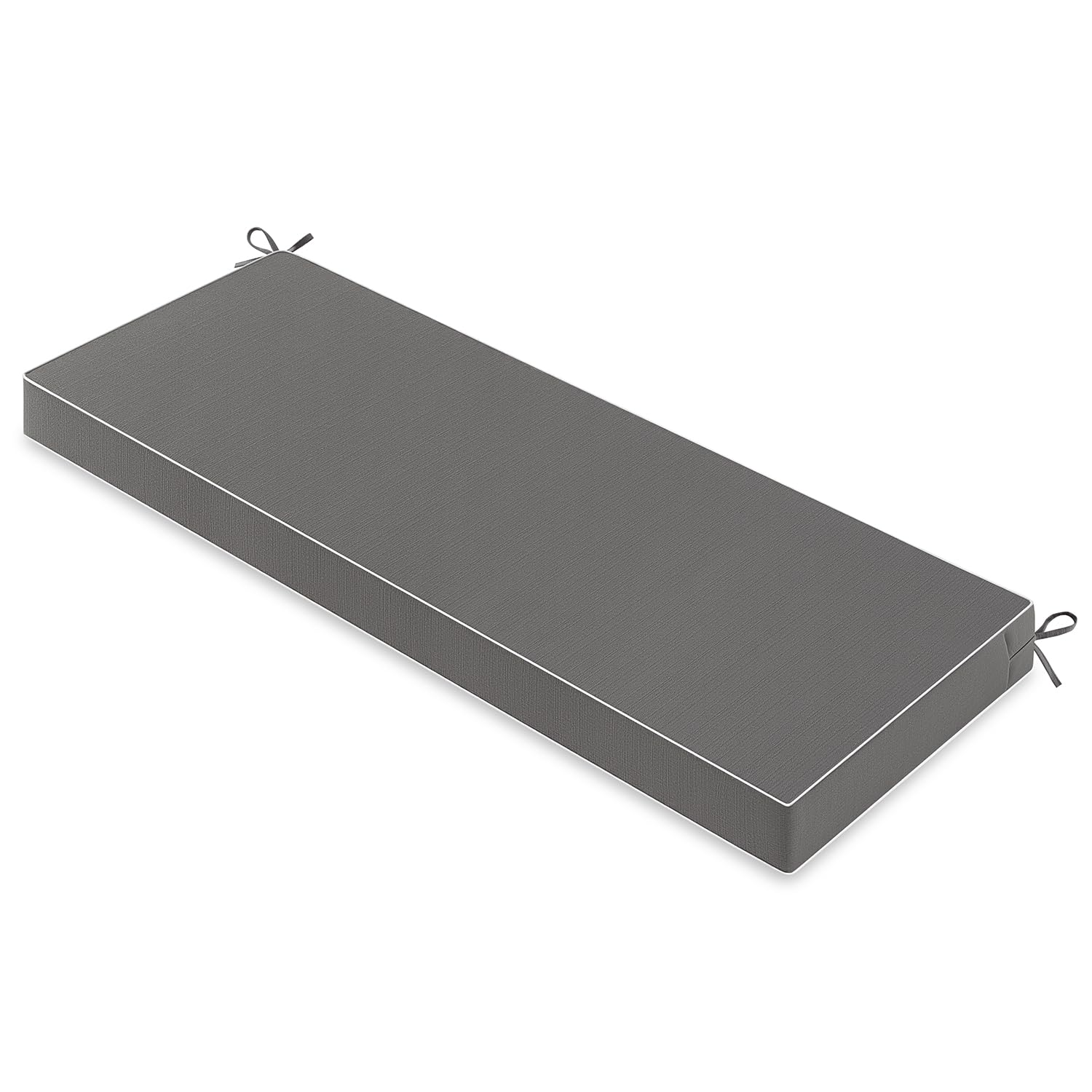 MIULEE dark grey front view bench cushion showing clean fit and style