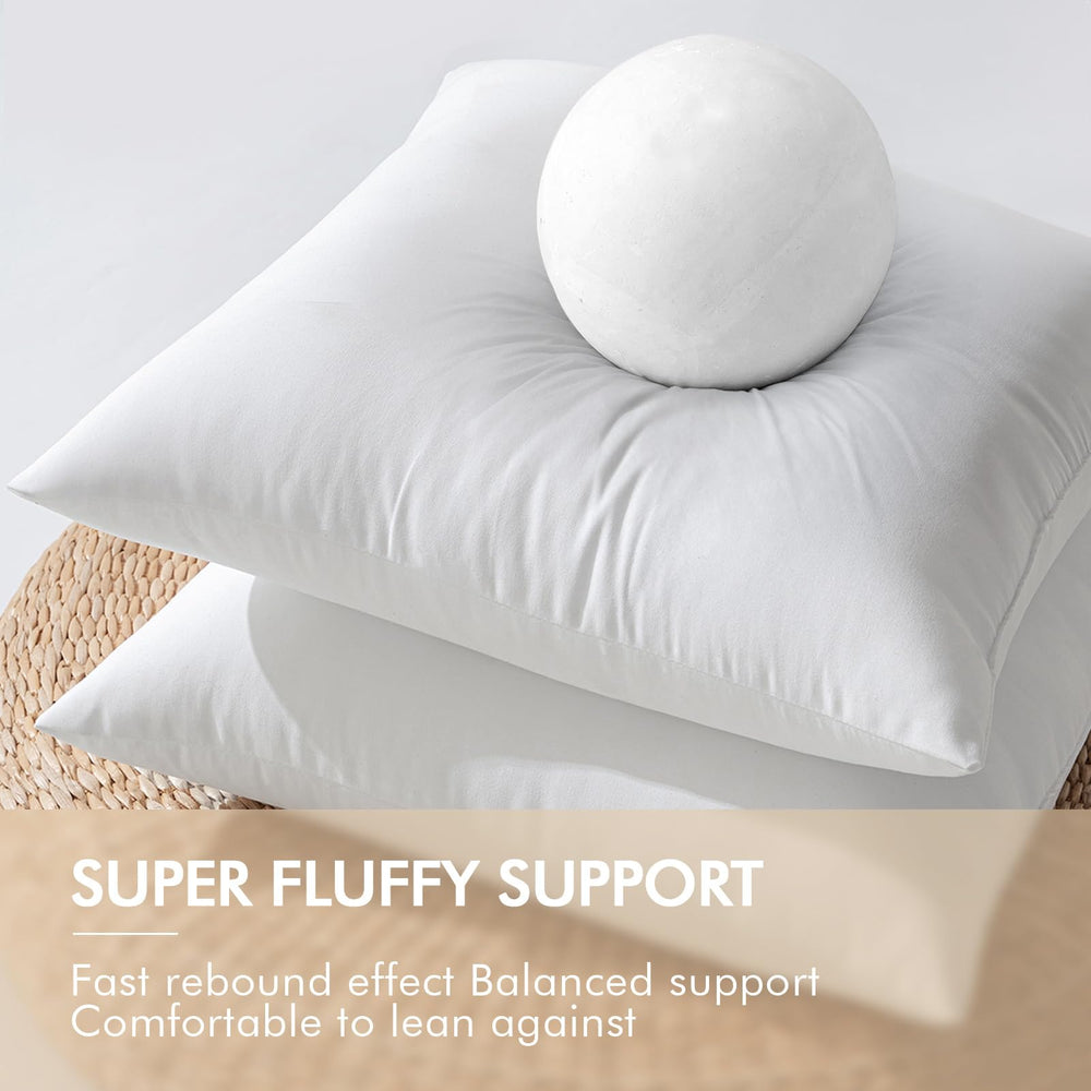 MIULEE pillow insert staged on outdoor sofa showing comfortable patio decor