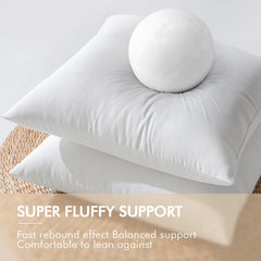 MIULEE pillow insert staged on outdoor sofa showing comfortable patio decor