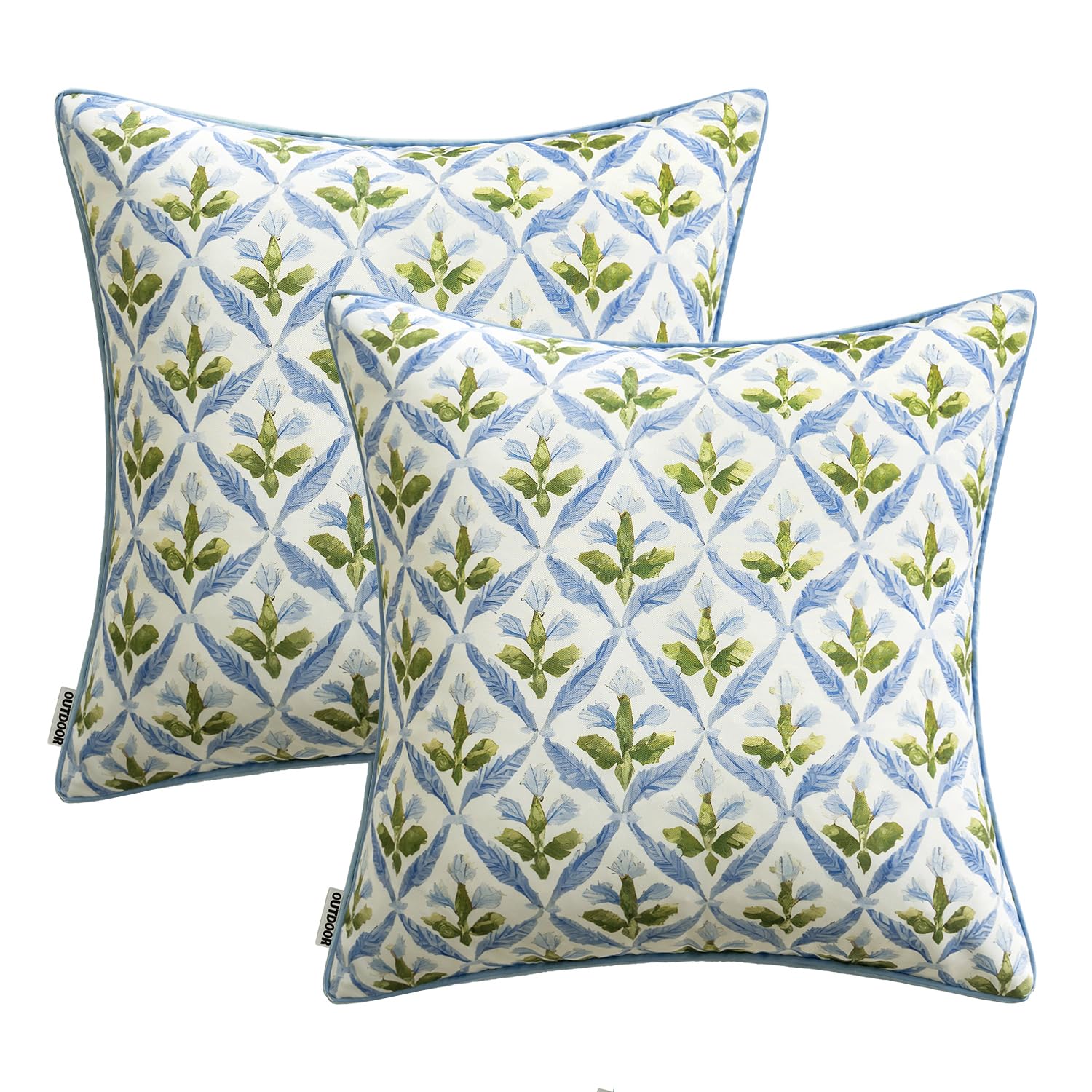 MIULEE pillows in poolside setting highlighting water-repellent practicality