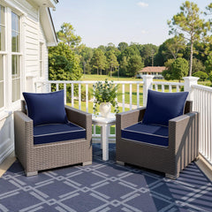 MIULEE close-up of navy fabric texture highlighting durable, fade-resistant finish