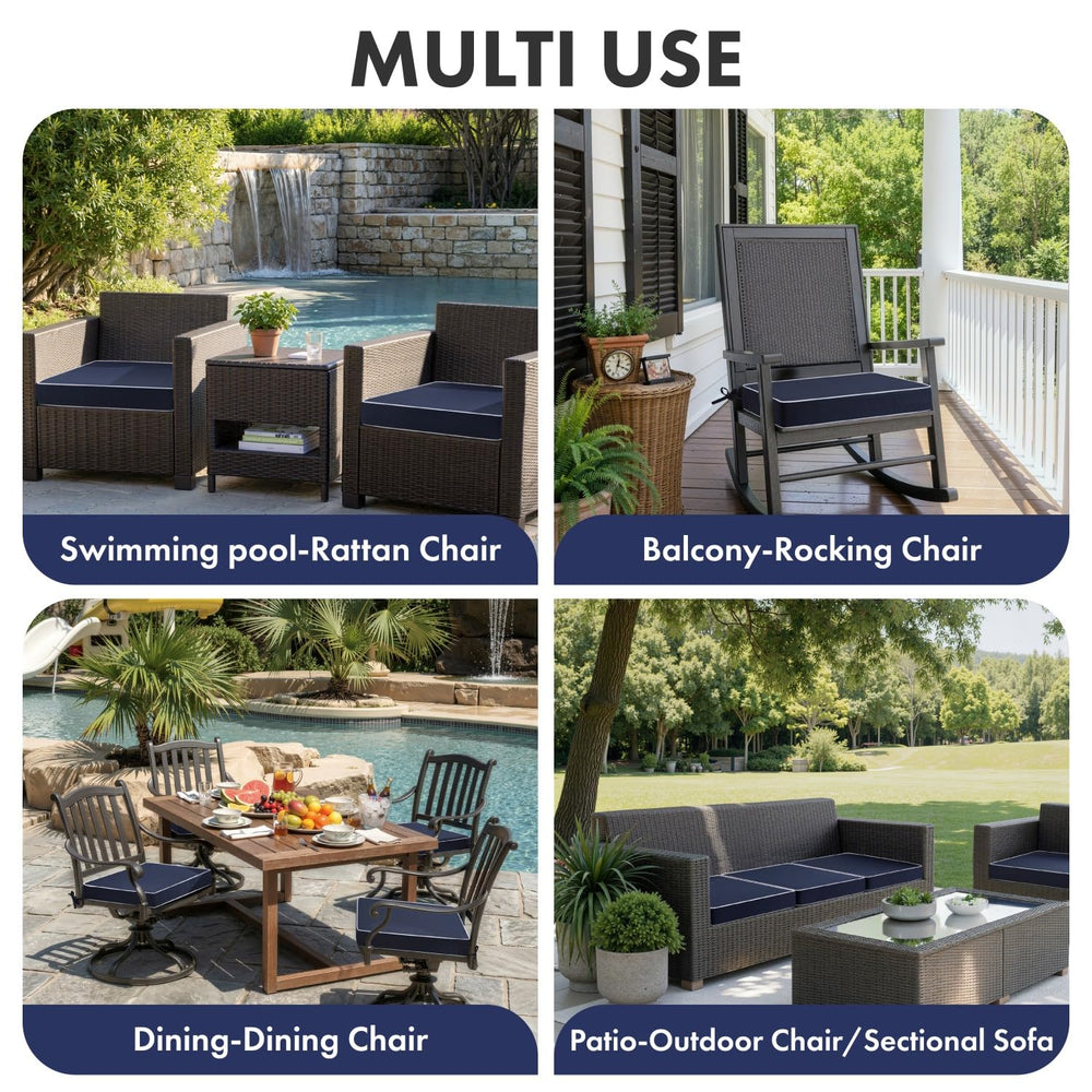 MIULEE cushion on patio table and chair showcasing outdoor styling