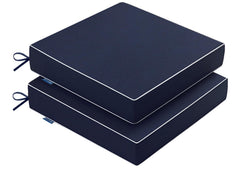 MIULEE navy cushions front view showing full seat coverage and color