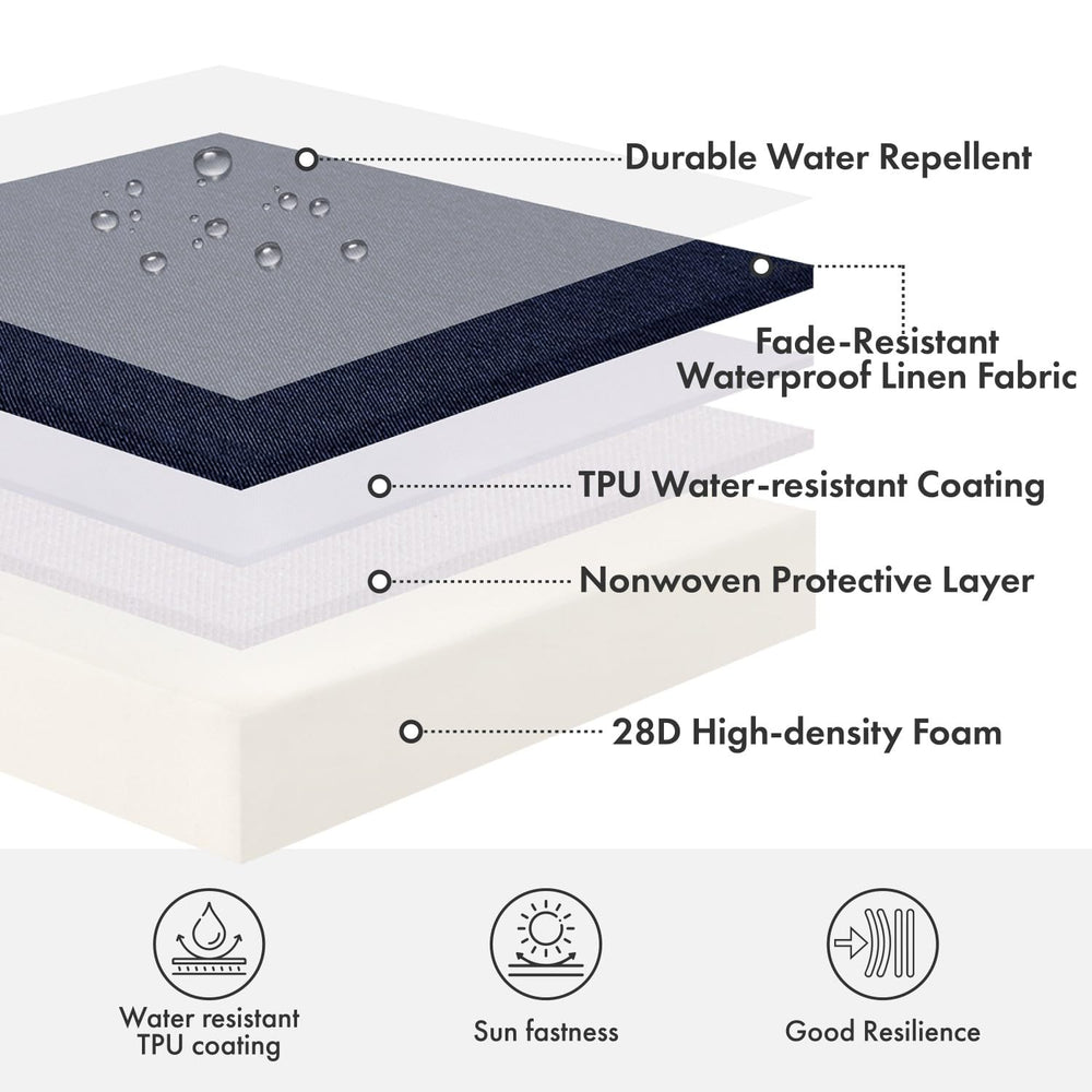 MIULEE cushion beside ruler showing 48x18x3 inch size and scale