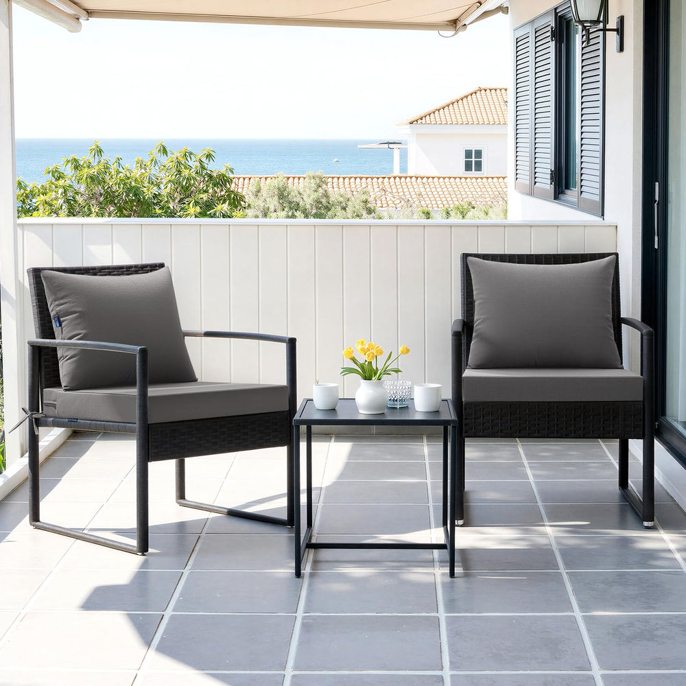 MIULEE cushions tied to a patio chair demonstrating secure fit and enhanced outdoor comfort