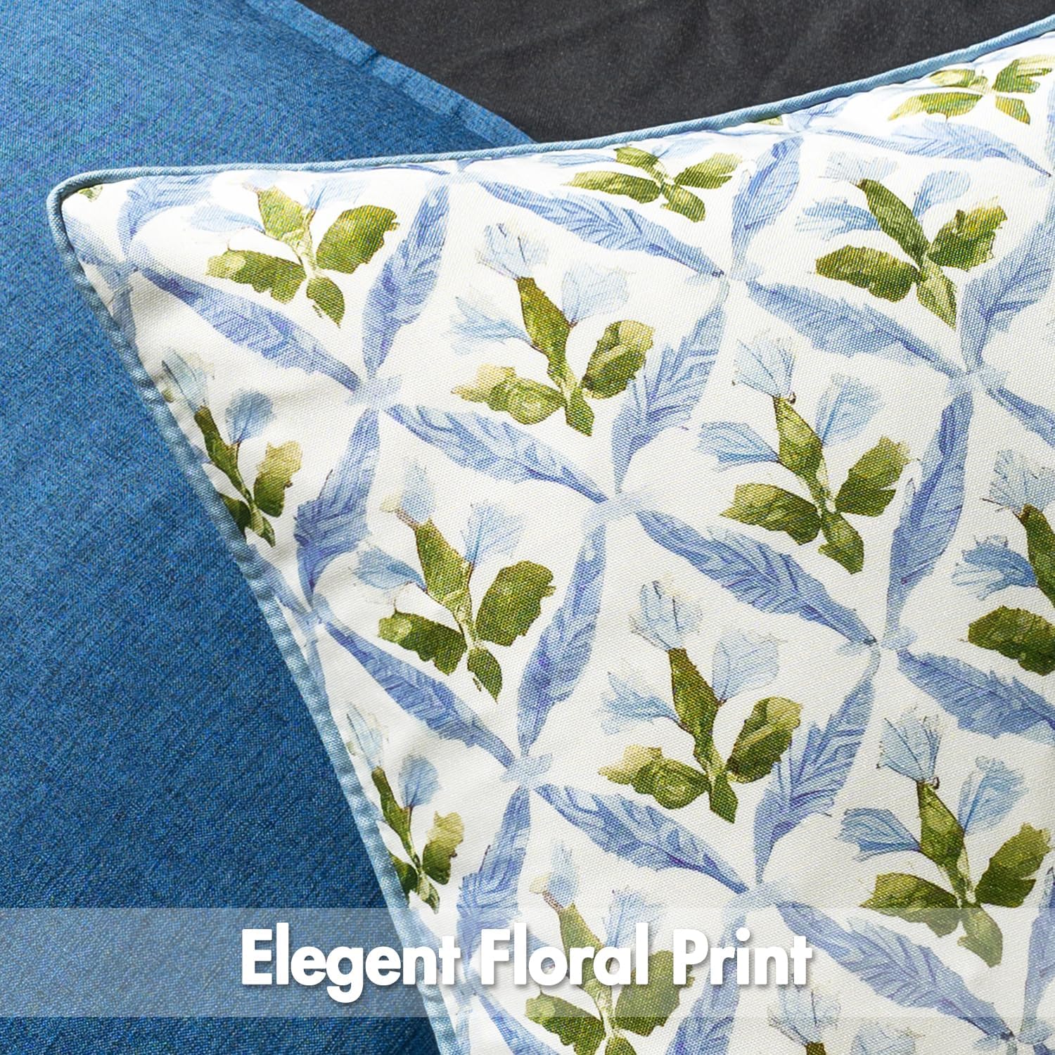 MIULEE pillow displayed on patio chair providing durable outdoor styling benefit