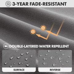 MIULEE cutaway of seat foam showing high-density 28D support for durable, comfortable seating
