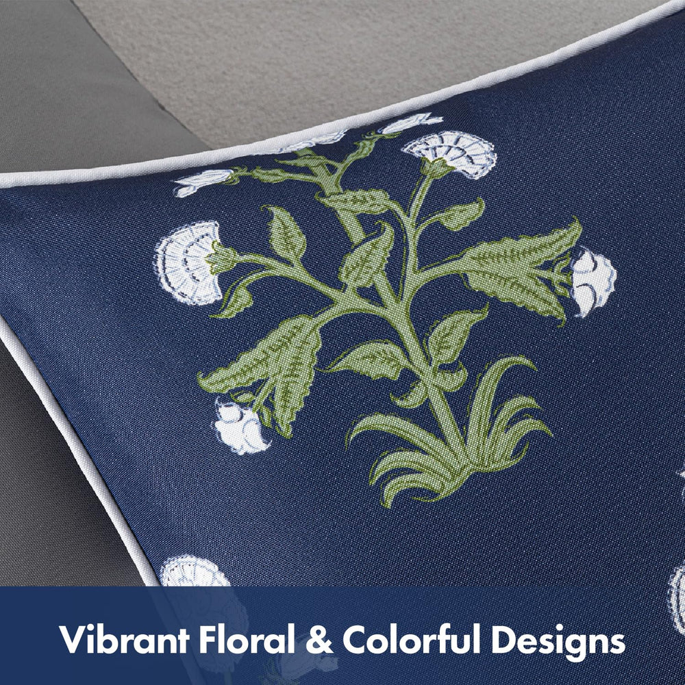 MIULEE pillow beside chair demonstrating 18x18 inch scale for proper fit