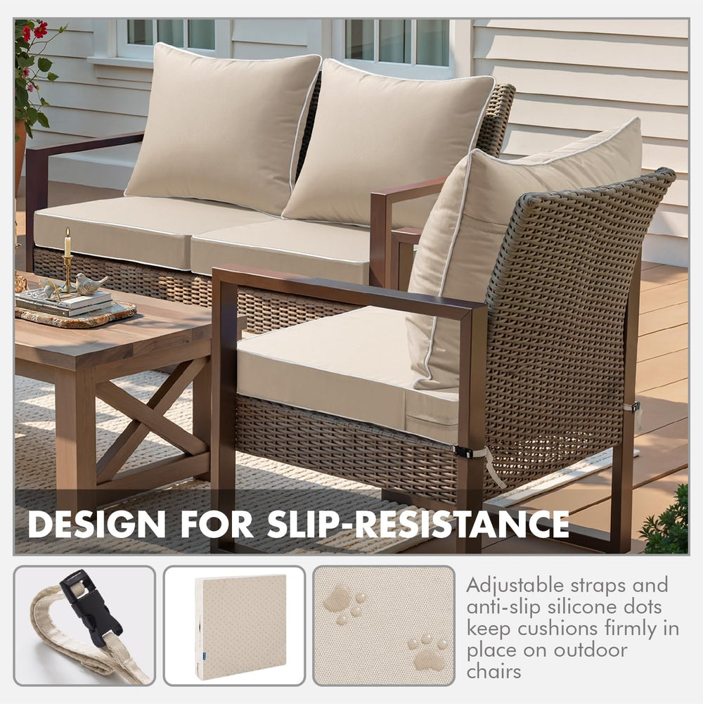 MIULEE straps and silicone dots detail ensuring secure placement on chairs