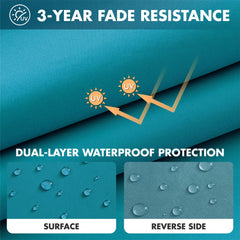 MIULEE cushion underside with anti-slip silicone dots for secure outdoor seating