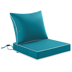 MIULEE teal seat cushion front view showing color and fit for quick style upgrade
