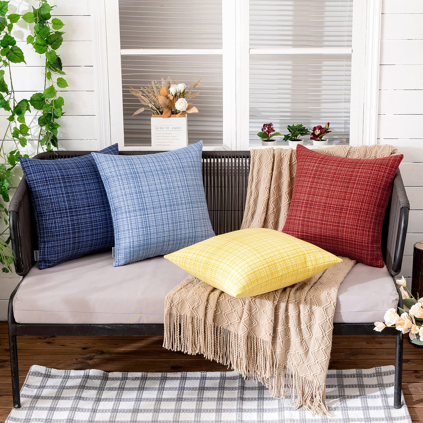 MIULEE cover with insert shown illustrating fit and improved cushion comfort