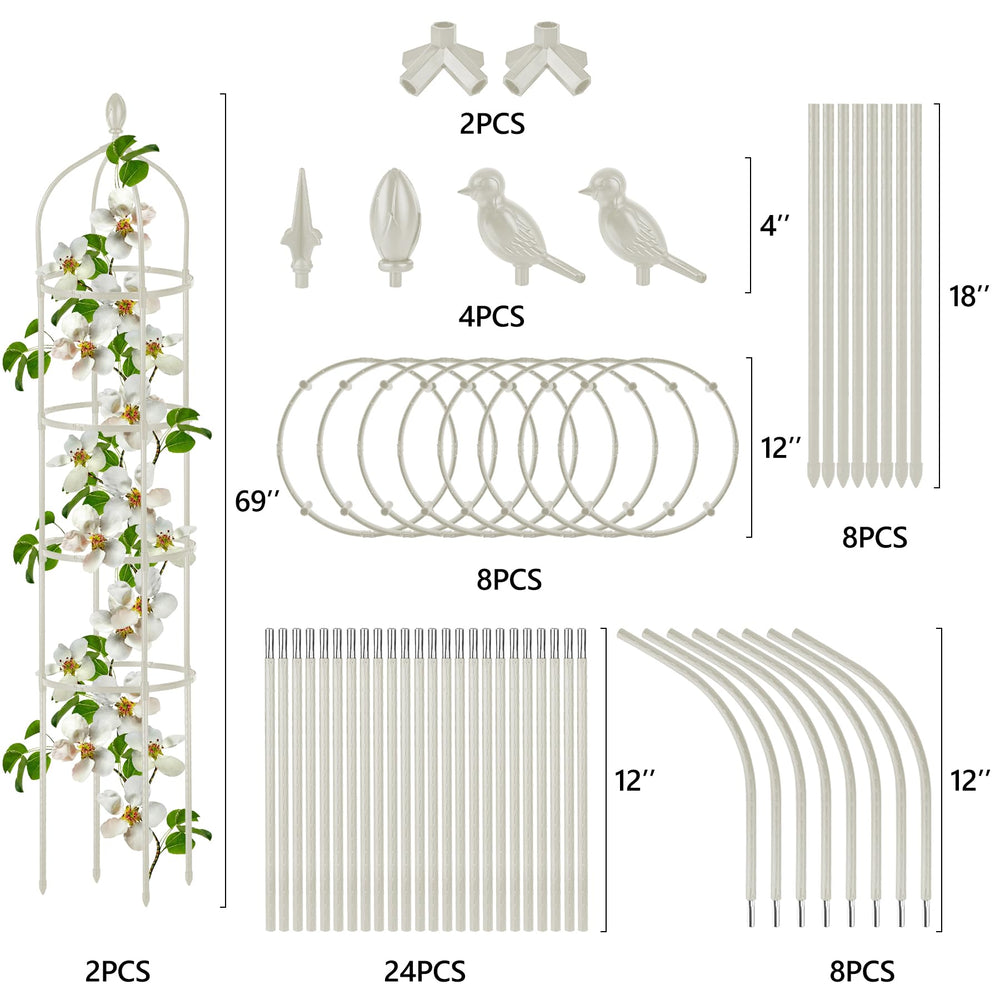 Miuwauer trellis beside ruler showing height for choosing proper scale