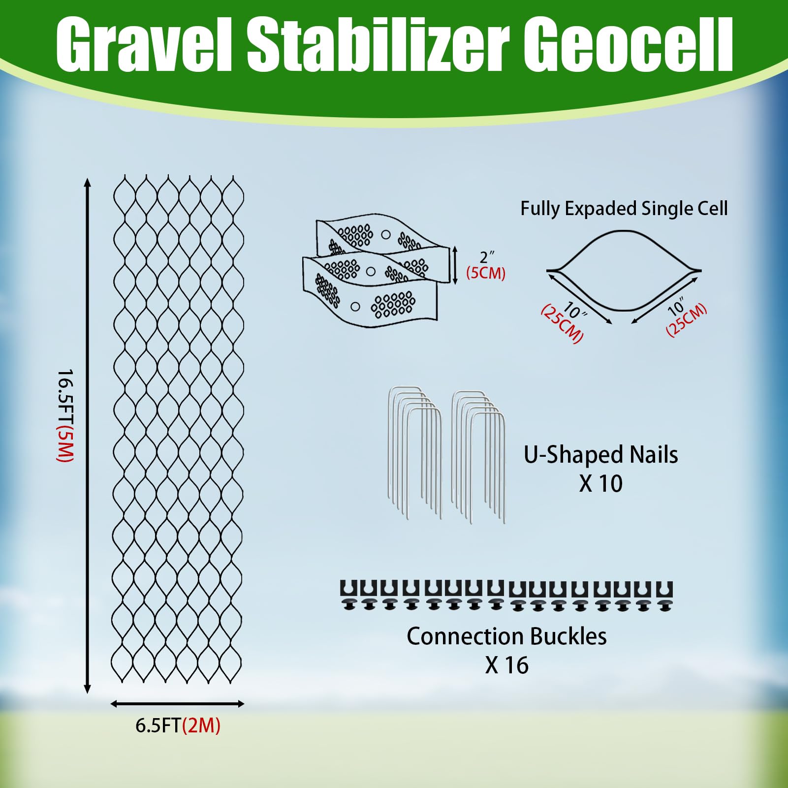 MIWOOYY scale comparison with person showing 6.5ft x 16.5ft coverage benefit