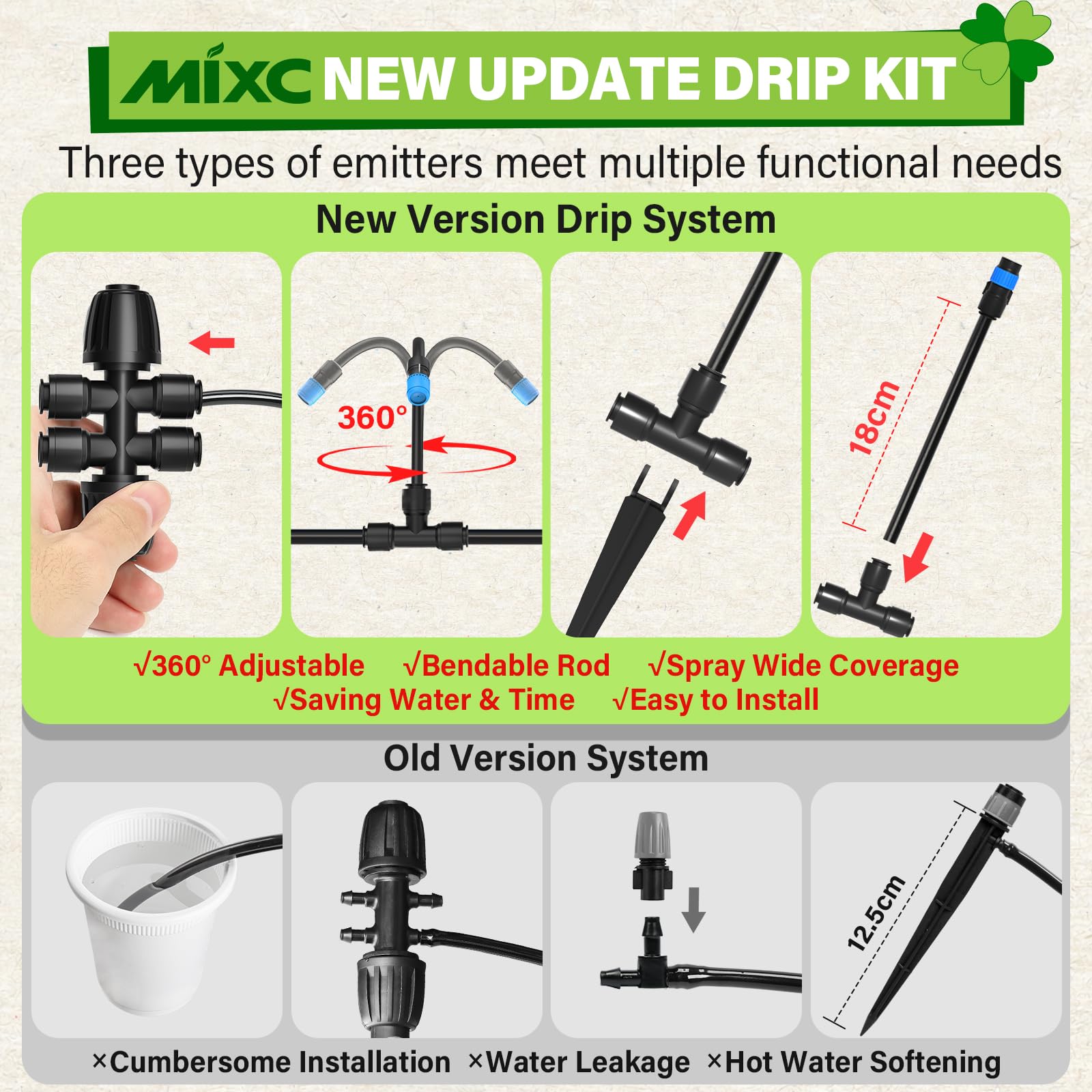 MIXC connector pushfit detail enabling tool-free fast assembly and reconfiguration