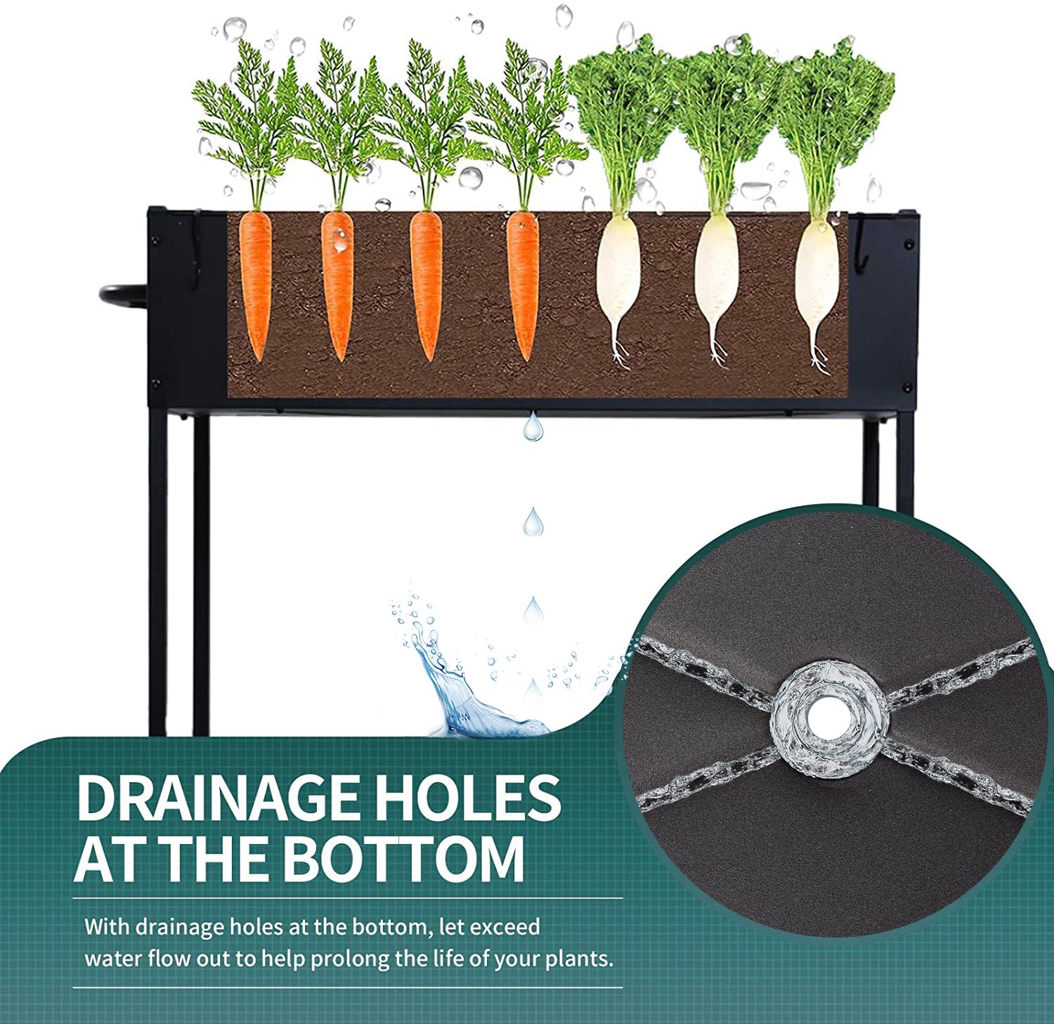 MIXC detachable hooks attached to frame for tool storage benefit