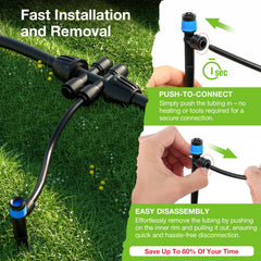 MIXC emitter adjustable closeup demonstrating precise flow control for plants
