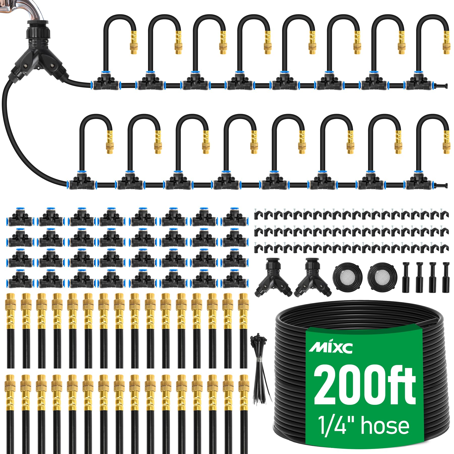 MIXC kit laid out showing tubing and fittings for quick assembly and control