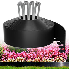 MIXC front view of boxed edging kit showing length and contents benefits