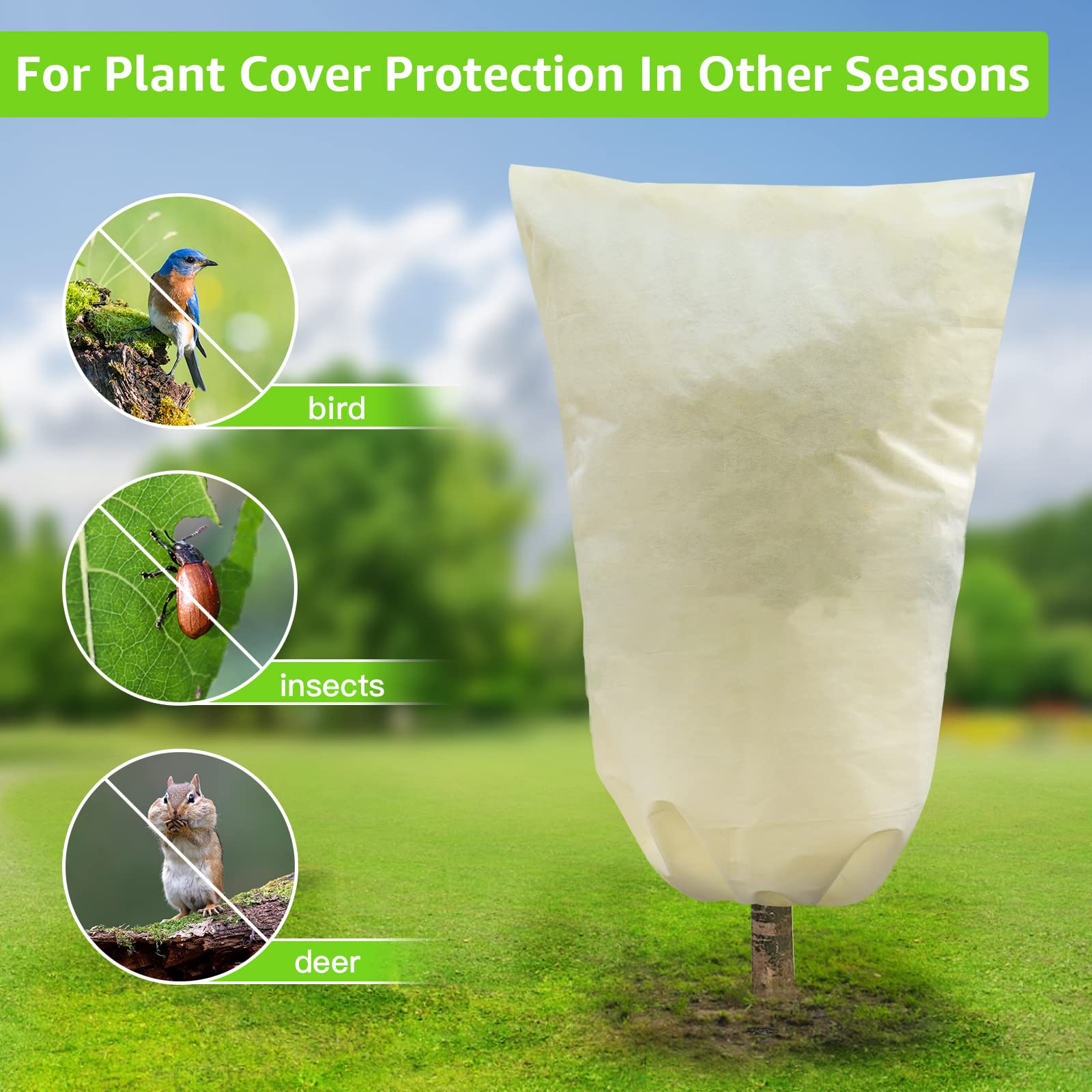 MIXC nighttime garden use demonstrating frost protection benefit