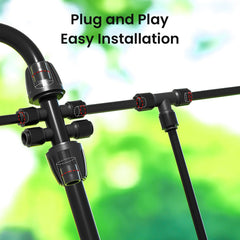 MIXC quick connector close-up demonstrating leak-free secure join