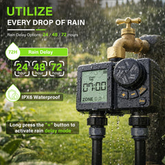 MIXC timer with Type-C port showing rechargeable battery convenience