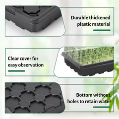 MIXC trays in use with seedlings to show safe, moist environment for faster sprouting