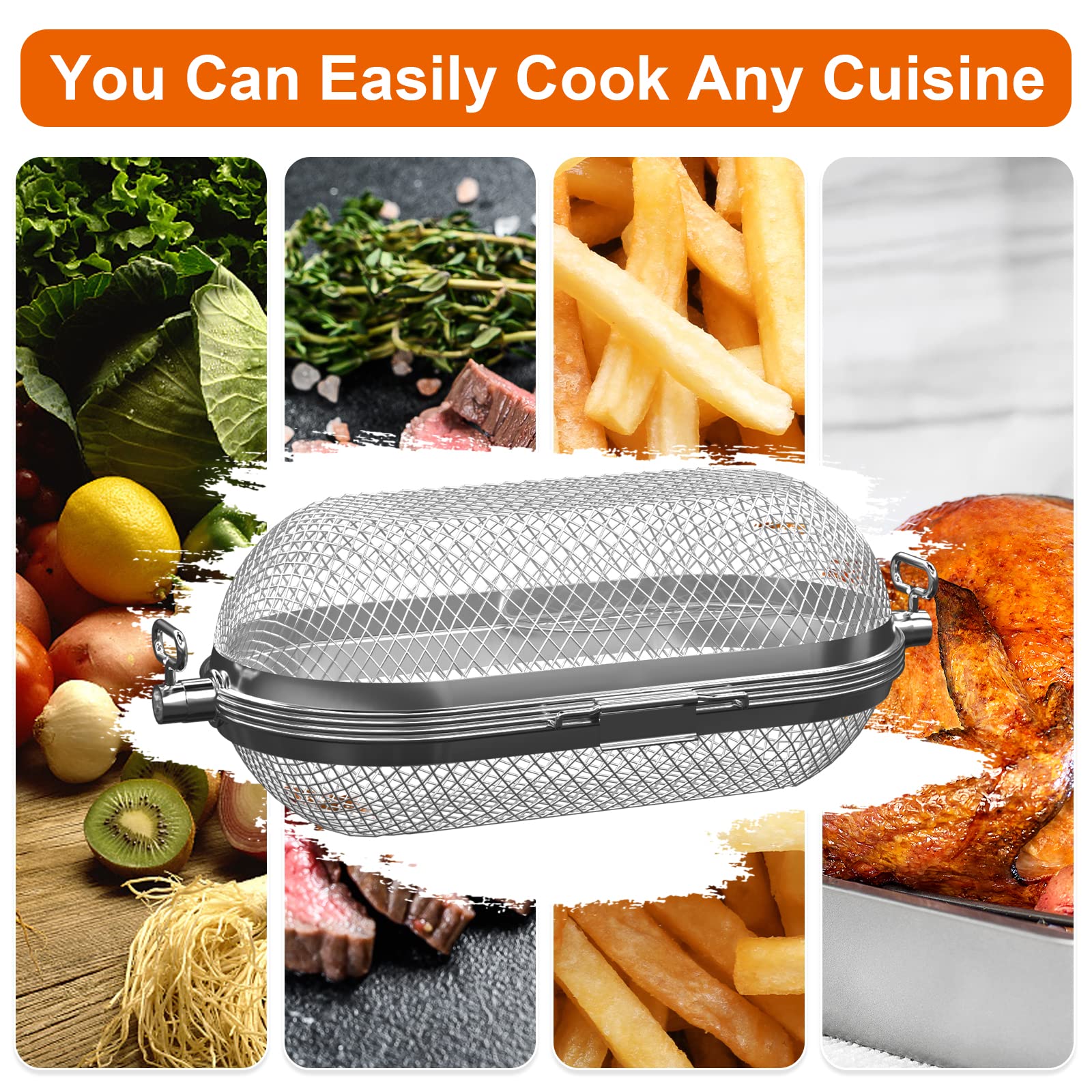 MixRBBQ basket loaded with mixed vegetables for even charring and convenience