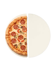 MixRBBQ front view of two half-moon ceramic plates showing fit and finish