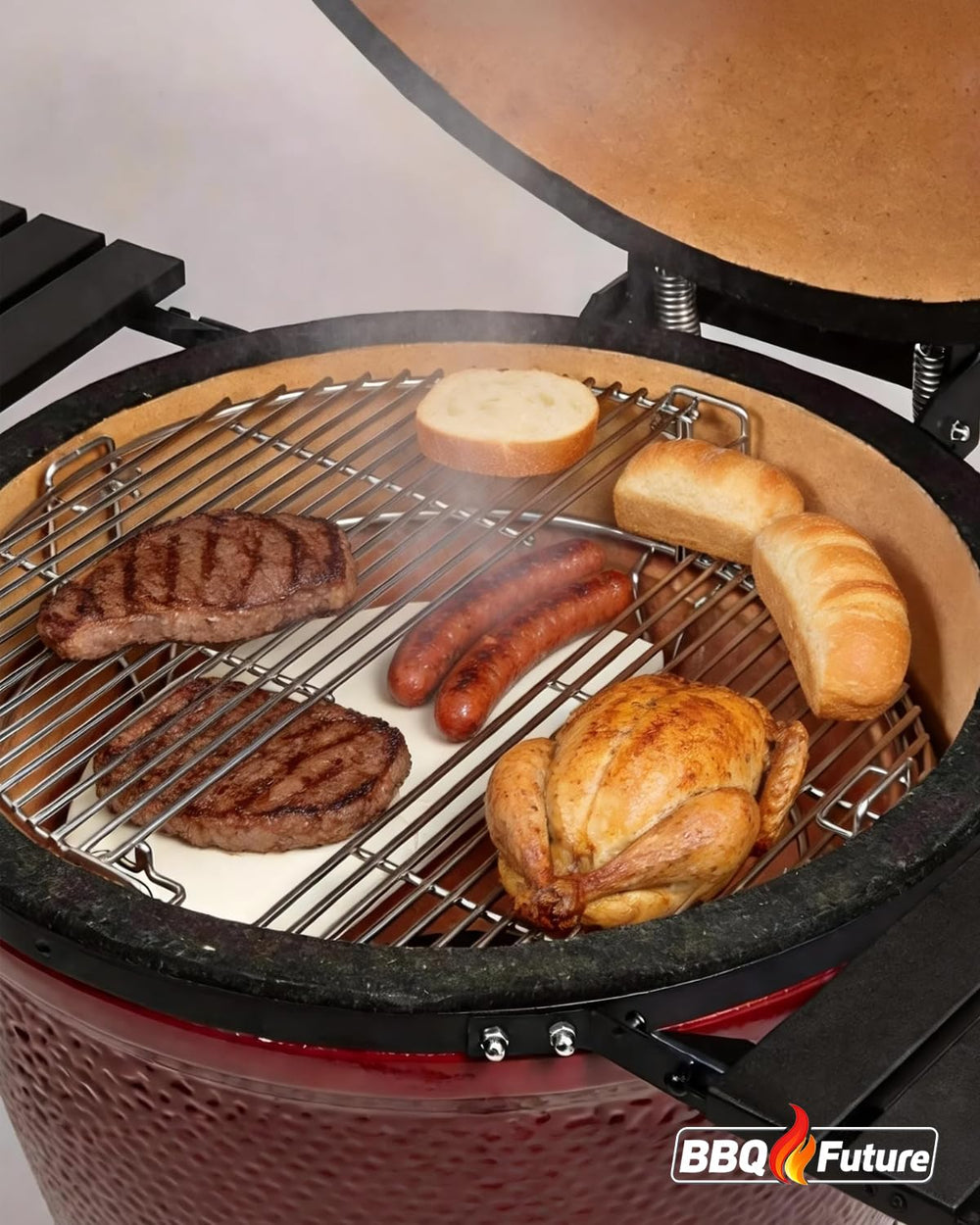 MixRBBQ stamped label and dimensions highlighting model compatibility benefit