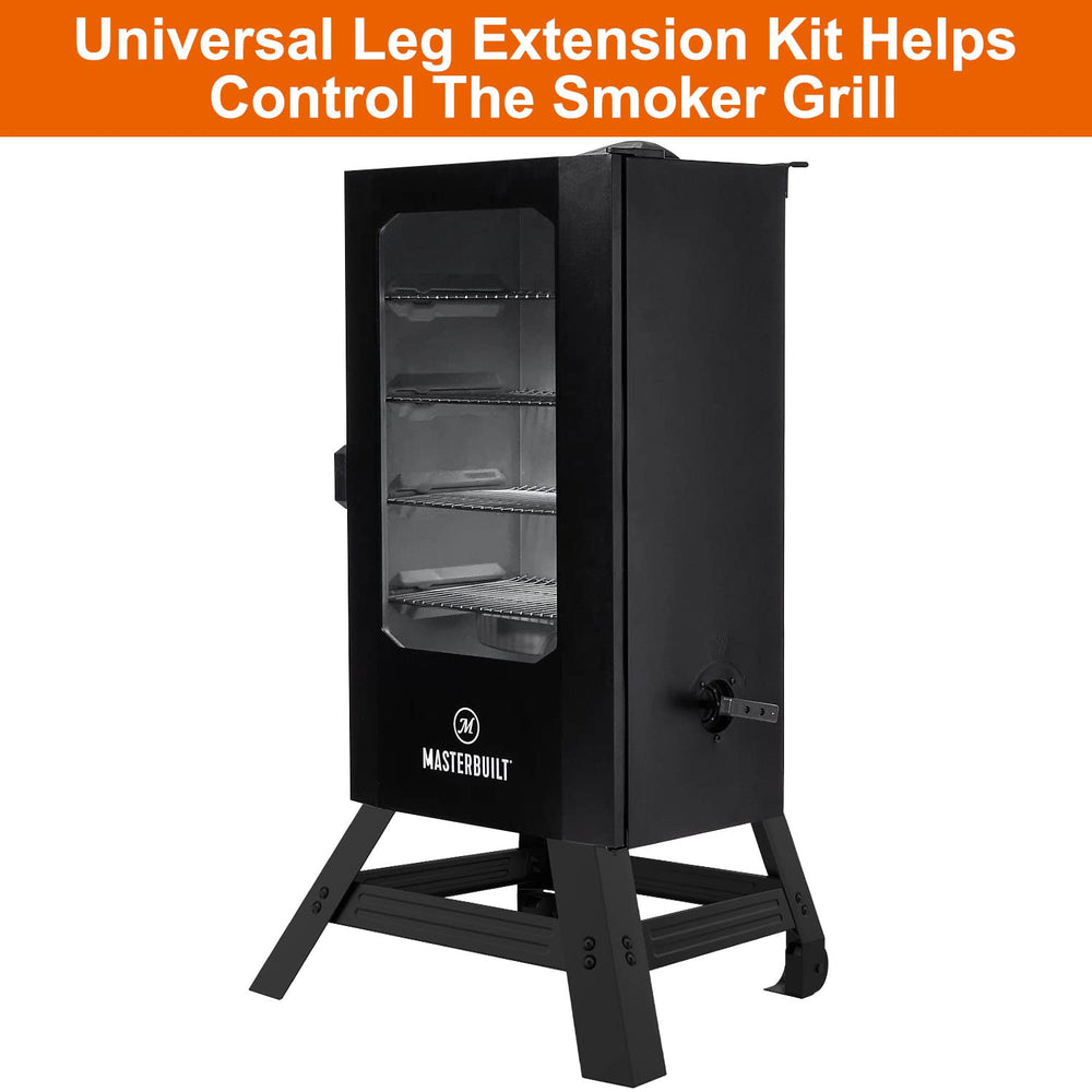MixRBBQ lifestyle patio setup showing stable elevated smoker and convenience