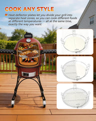MixRBBQ single plate used for direct plus indirect grill setup for versatility