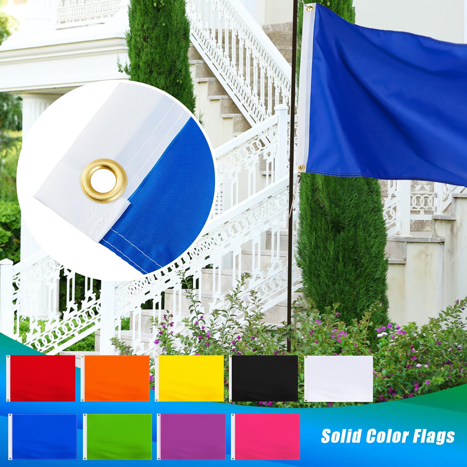 Mixweer DIY customized flag with stickers demonstrating easy personalization
