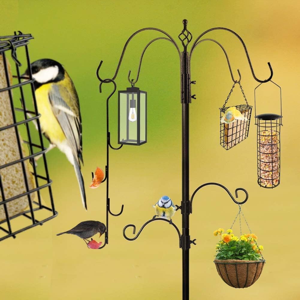 MIXXIDEA five-prong ground base inserted in soil, secures stand against wind