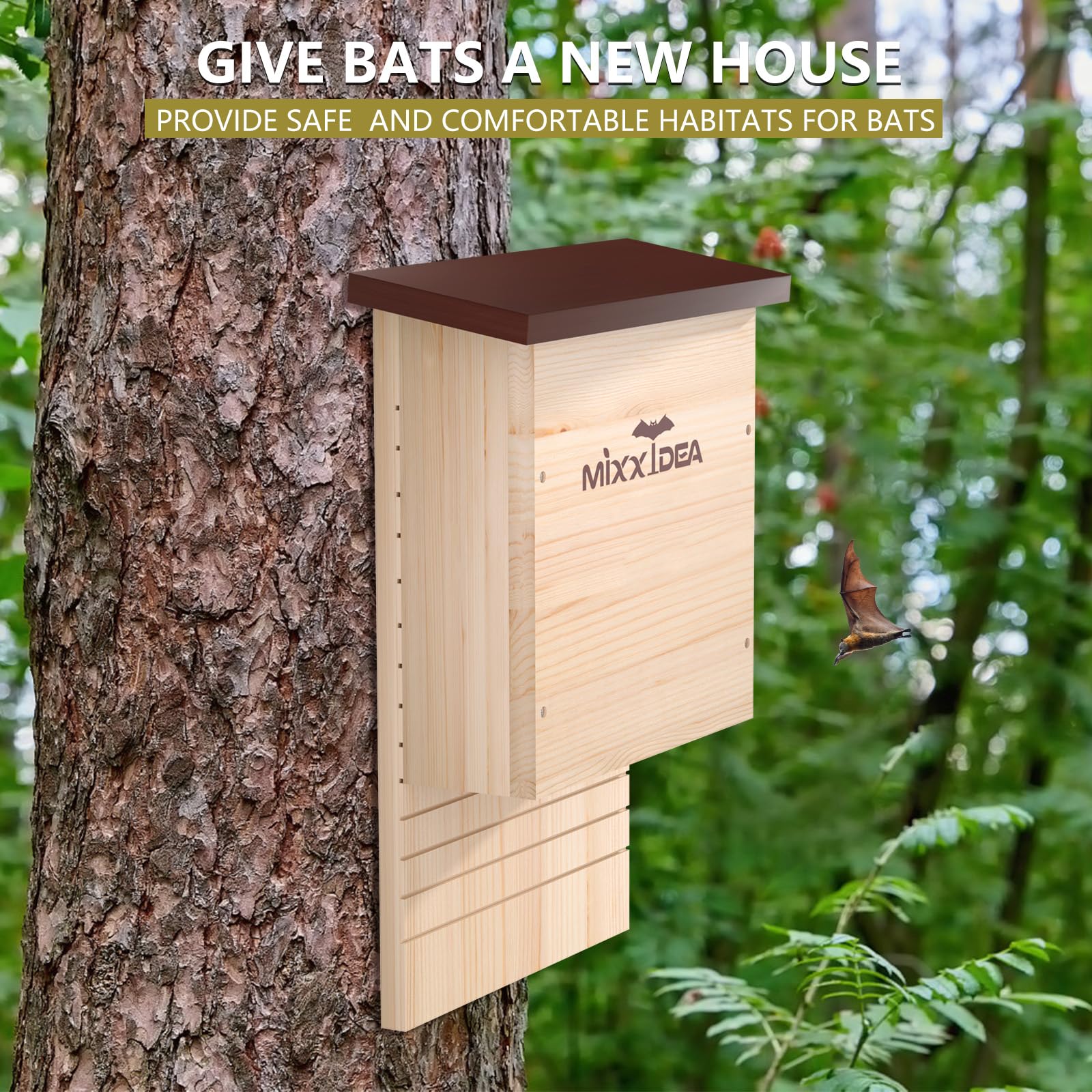 MIXXIDEA attached to house exterior demonstrating discreet placement benefit