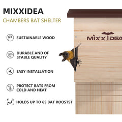MIXXIDEA side groove detail for bat grip and easy roosting benefit