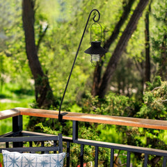 MIXXIDEA extended length showing telescoping pole for increased clearance beyond railings