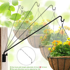 MIXXIDEA extended pole at full 43-inch length showing benefit of added clearance